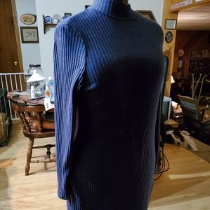Mock Turtle neck knit dress XL